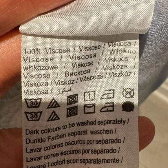 Light Blue Women's Button-Up Top - Picture 4 of 5